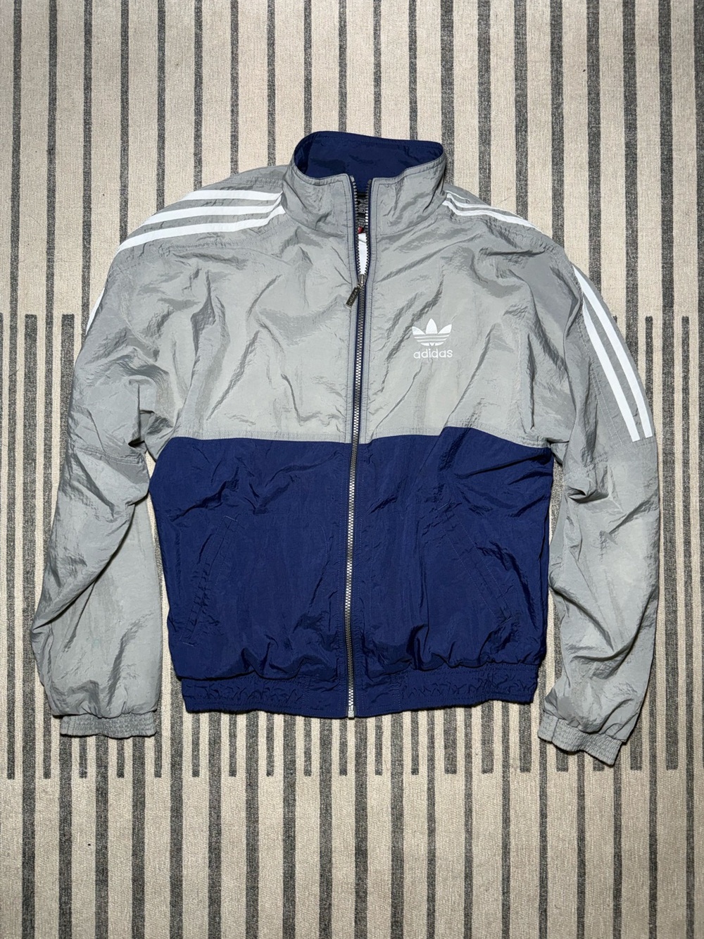 Vintage 90s Adidas Colorblock Windbreaker Jacket